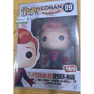 Brand New Funko Pop! 09 CONAN AS SPIDER-MAN MARVEL w/ Protector Vinyl Figure